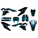 Dekor kit FB Mondial SMX Motard "Blu Chrome"