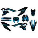 Kit déco FB Mondial SMX Motard "Blu Chrome"