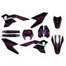 Kits déco moto Mondial SMX Motard "Pink Chrome"