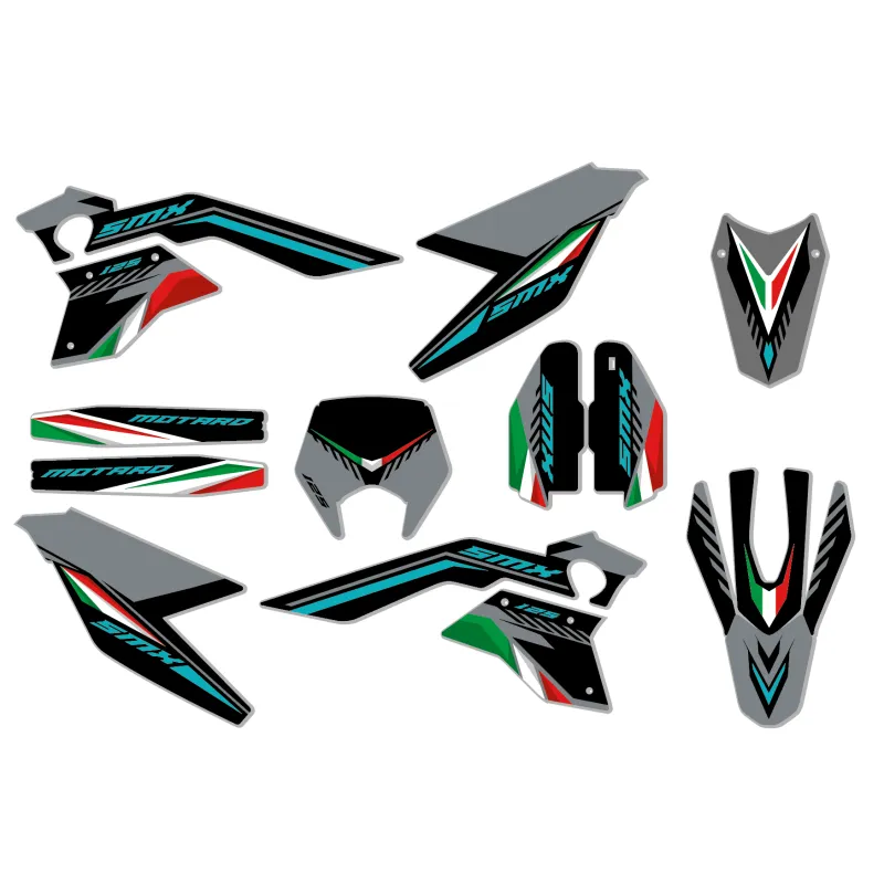 Kits déco moto Mondial SMX Motard "Motard Grey"