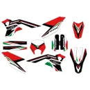 Kits déco moto Mondial SMX Motard "Motard Red"