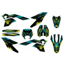 Graphic kit FB Mondial SMX Motard "Splash Acqua"