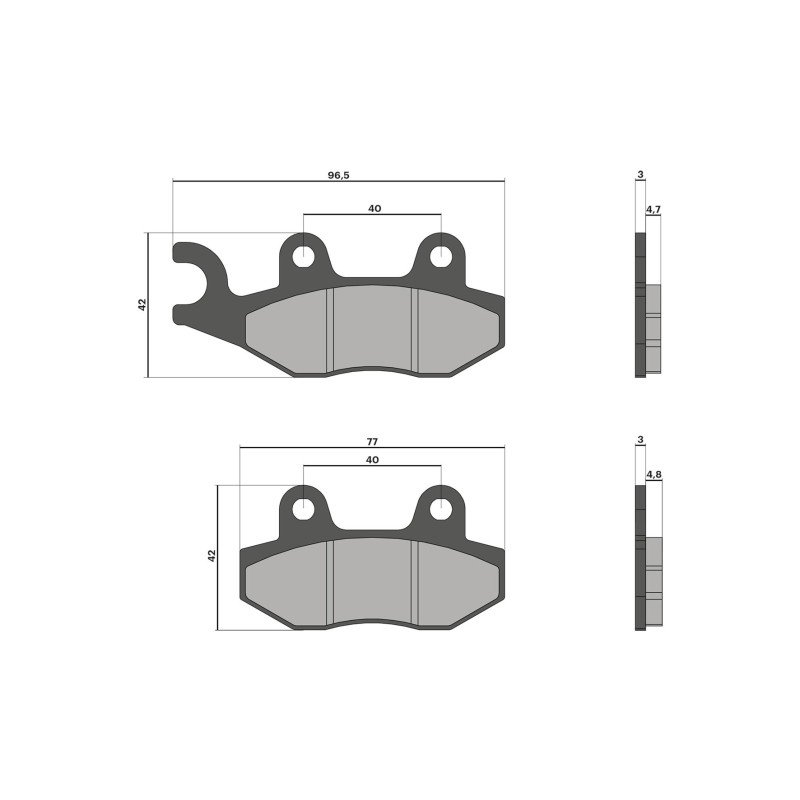 Malossi Front Brake Pads | Fantic XE-XM 50 21+  Vent 50 19+