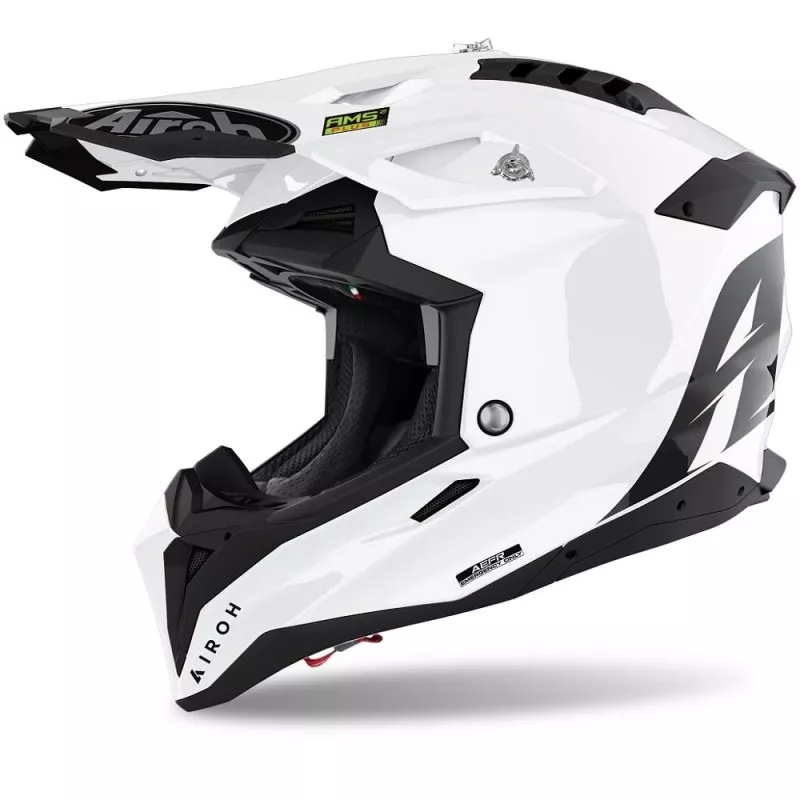 Helm Airoh Aviator 3 | White Gloss