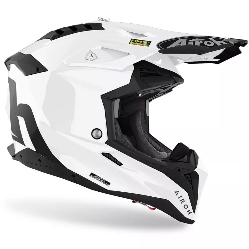 Helm Airoh Aviator 3 | White Gloss