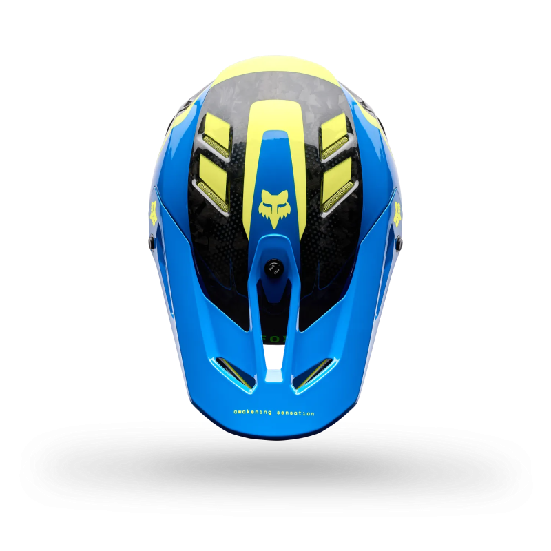Casque FOX V3 RS Tactile Blue Jewel