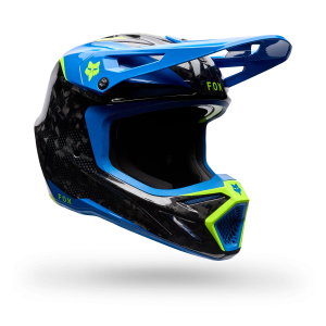 Casco FOX V3 RS Tactile Blue Jewel