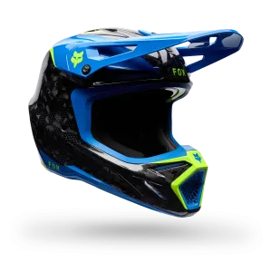 Casque FOX V3 RS Tactile Blue Jewel