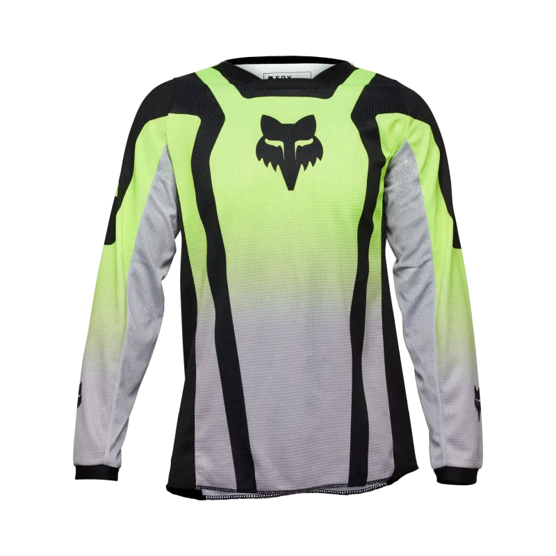 Maglia FOX 180 Lean Per Ragazzi Gialla Fluo