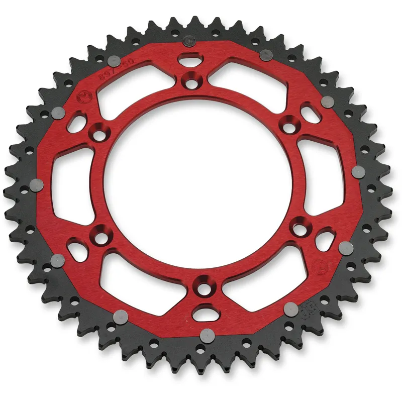 Rear sprocket Moose racing Dual material Honda-red CORMOOSEACCALUHONROS Moose Racing Couronne