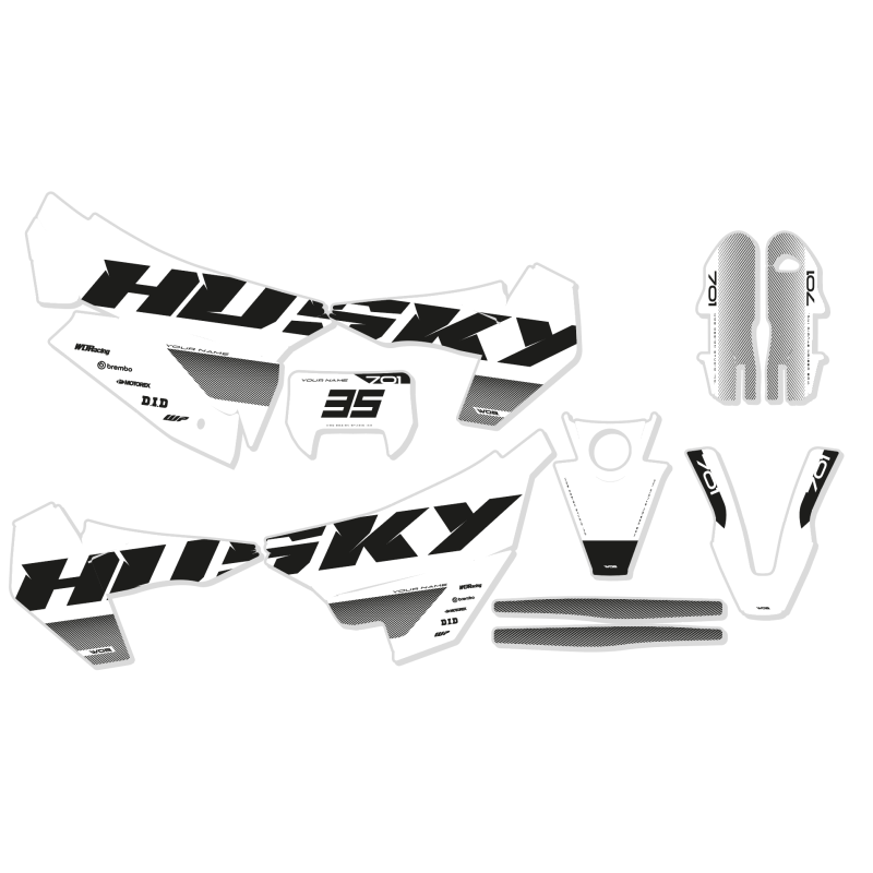 Kit déco Husqvarna 701 "Identity White"