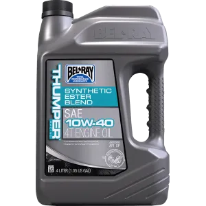 THUMPER RACING SYNTHETIC ESTER BLEND 4-STROKE ENGINE Huile 10W-40 4 LITER BEL RAY