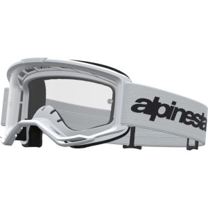 Mx Goggle Alpinestars Vision 3 Wordmark White | Clear Lens