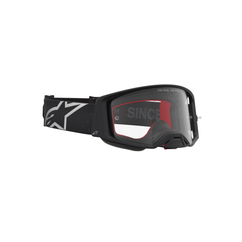 Maschera Motocross Alpinestars Supertech Vesta Black Matte Silver Clear