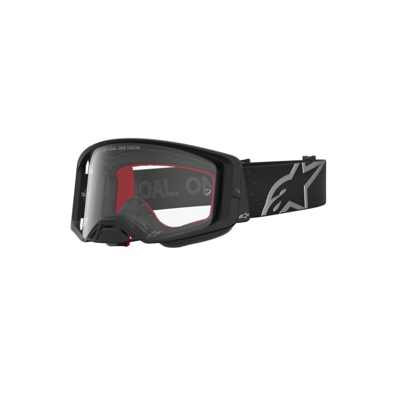 Maschera Motocross Alpinestars Supertech Vesta Black Matte Silver Clear