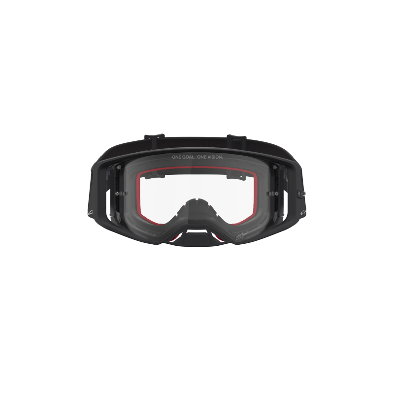 Maschera Motocross Alpinestars Supertech Vesta Black Matte Silver Clear
