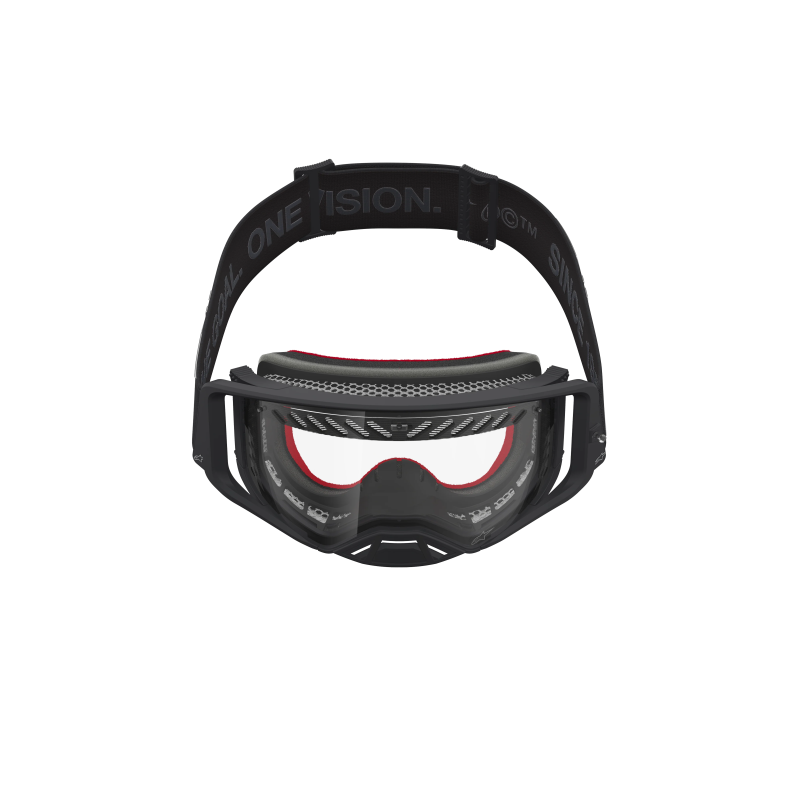 Maschera Motocross Alpinestars Supertech Vesta Black Matte Silver Clear