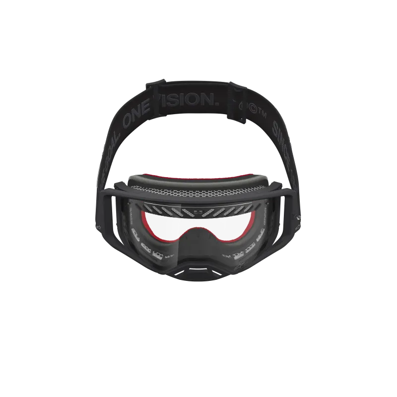 Mx Crossbrille Alpinestars Supertech Vesta Black Matte Silver Clear