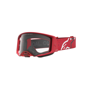 Crossbrille Alpinestars Supertech Vesta Chrome Red Clear