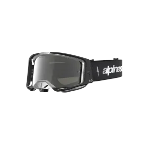 Maschera Alpinestars Vision 8 Ambra Black Silver Mirror Silver