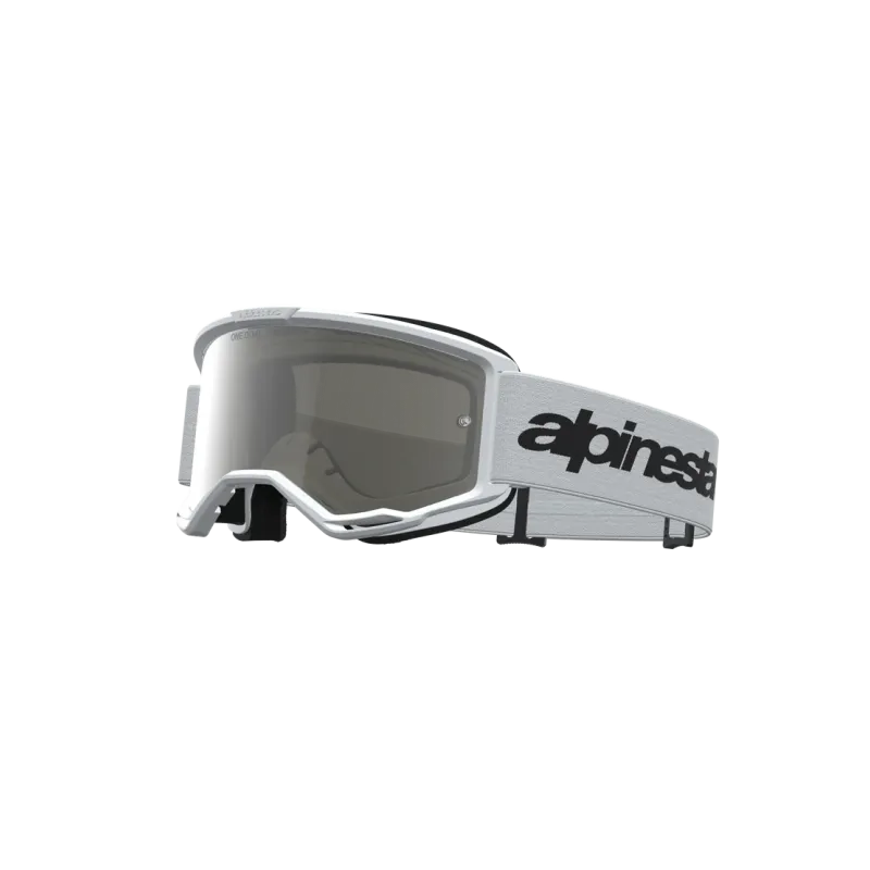 Mx Goggle Alpinestars Vision 3 Wordmark White Silver Mirror Lens