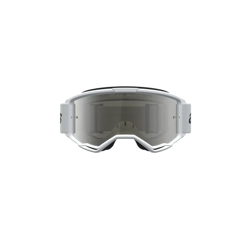 Mx Goggle Alpinestars Vision 3 Wordmark White Silver Mirror Lens