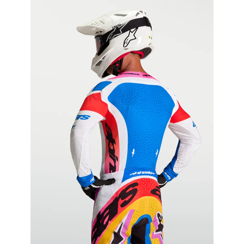 Crossshirt Alpinestars Supertech Dyna White Blithe Blue Black Purple