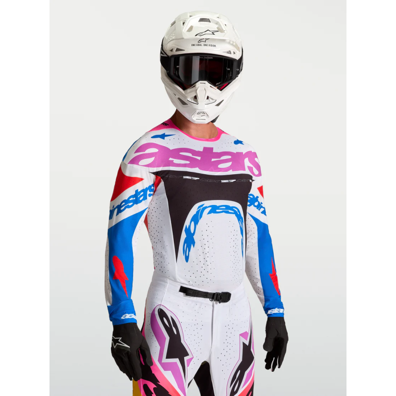 Crossshirt Alpinestars Supertech Dyna White Blithe Blue Black Purple