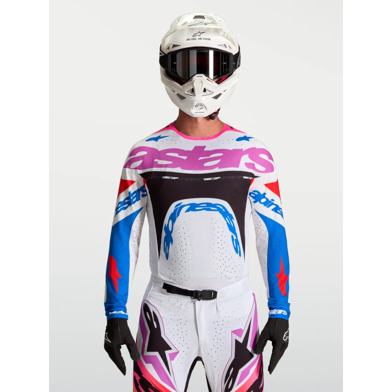 Crossshirt Alpinestars Supertech Dyna White Blithe Blue Black Purple