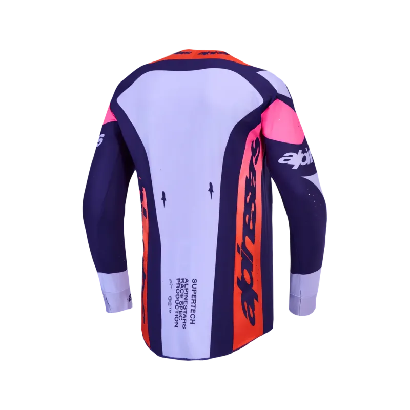 Cross shirt Alpinestars Supertech Dyna Light Violet Deep Purp Pink Fl