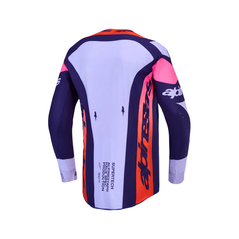 Jersey Alpinestars Supertech Dyna Light Violet Deep Purp Pink Fl
