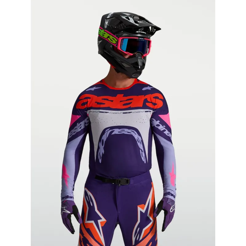 Cross shirt Alpinestars Supertech Dyna Light Violet Deep Purp Pink Fl