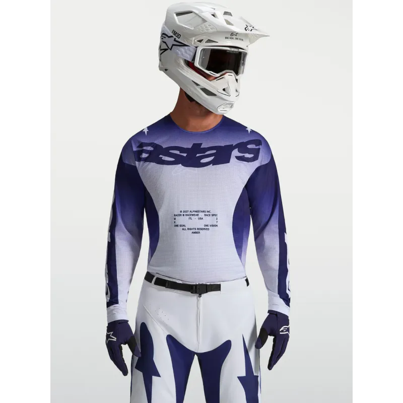 Maglia Cross Alpinestars Racer Air Amber Blue Navy White