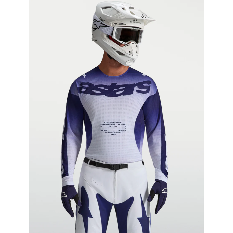 Maillot Cross Alpinestars Racer Air Amber Blue Navy White
