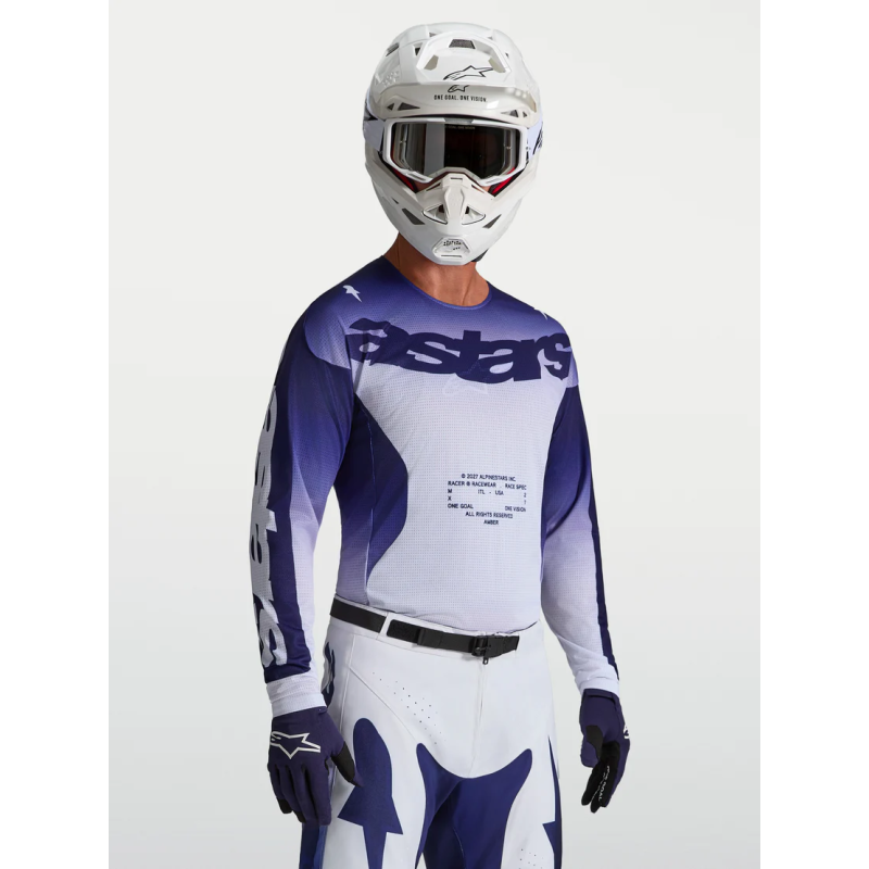 Maillot Cross Alpinestars Racer Air Amber Blue Navy White