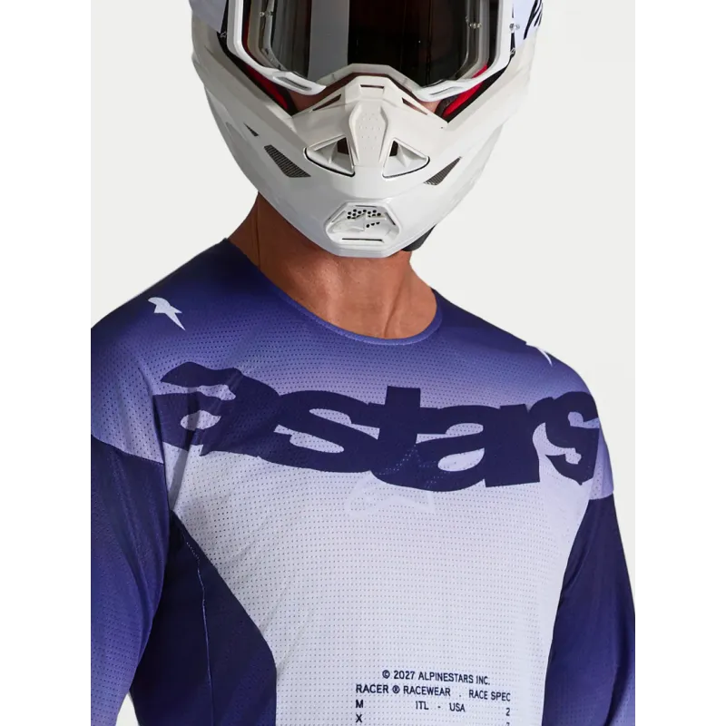 Maglia Cross Alpinestars Racer Air Amber Blue Navy White