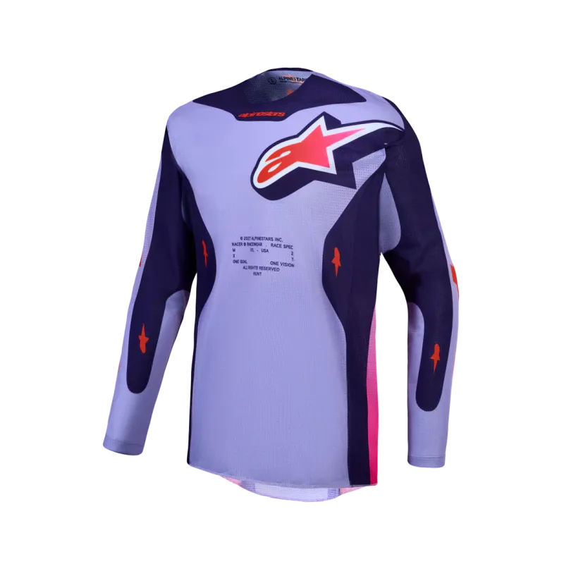 Jersey Alpinestars Racer Air Hunt Light Violet Deep Purp Pink Fl
