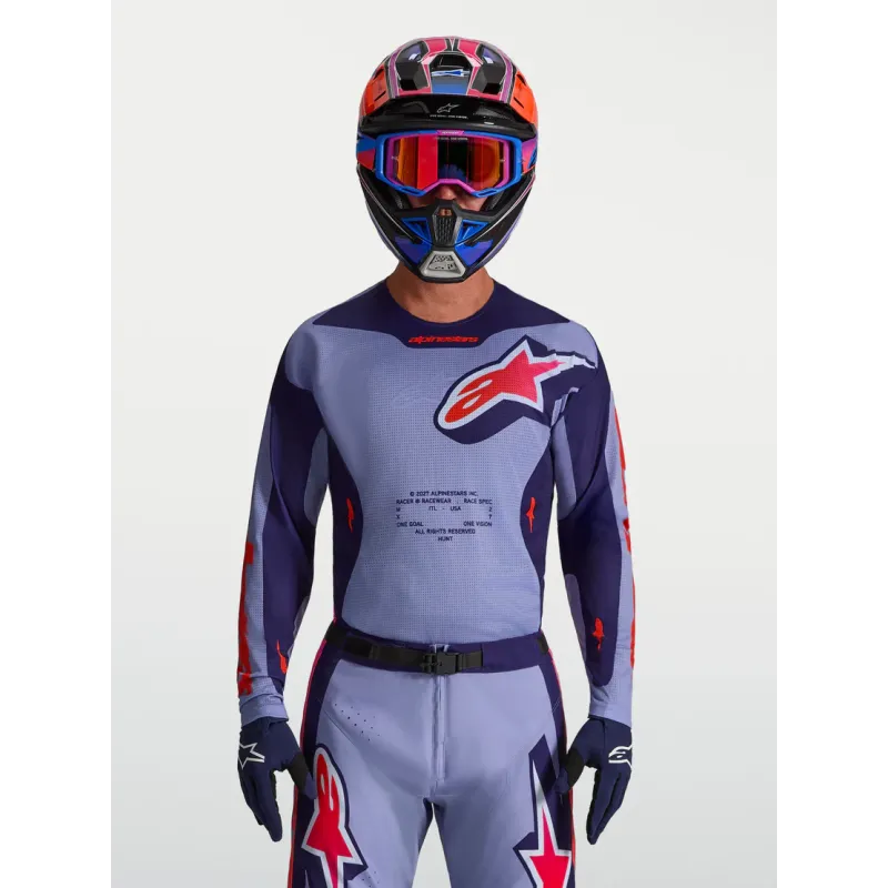 Jersey Alpinestars Racer Air Hunt Light Violet Deep Purp Pink Fl