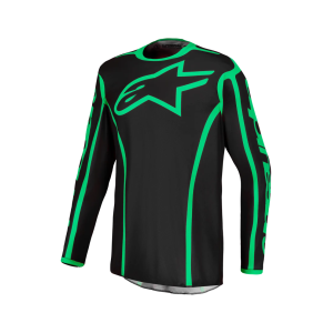 Crossshirt Alpinestars Fluid Apex V2 Black Green Fluo