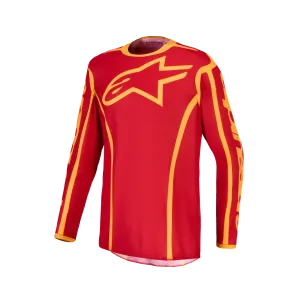 Maglia Alpinestars Fluid Apex V2 Fire Red Gold