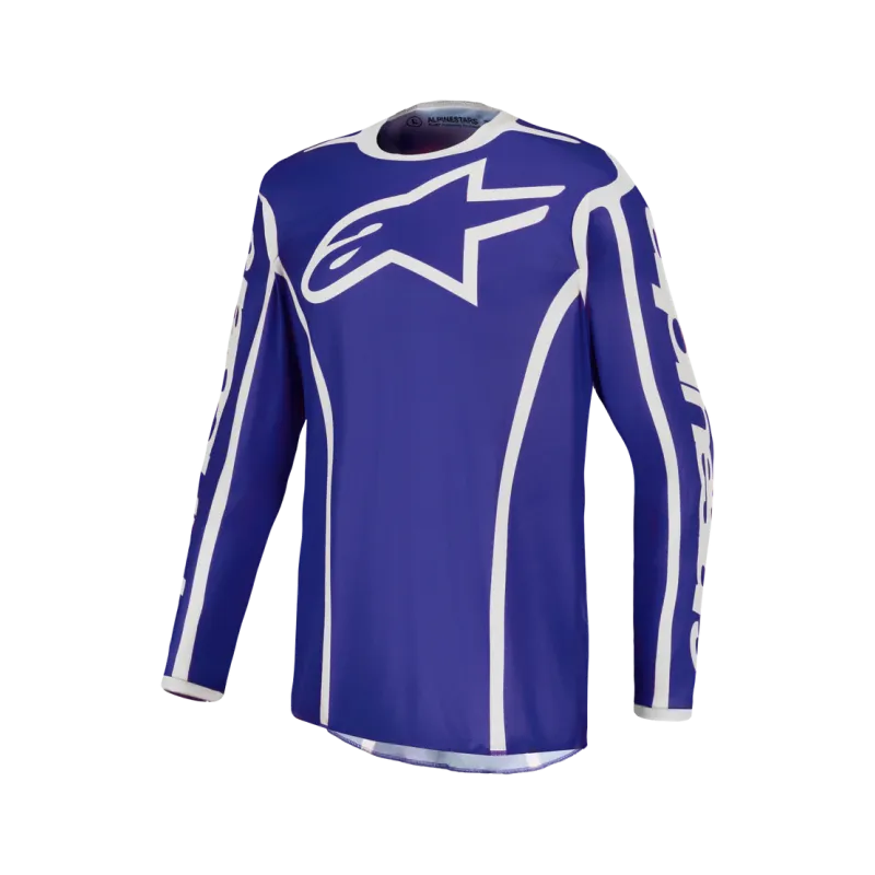 Maillot Alpinestars Fluid Apex V2 Deep Blue White
