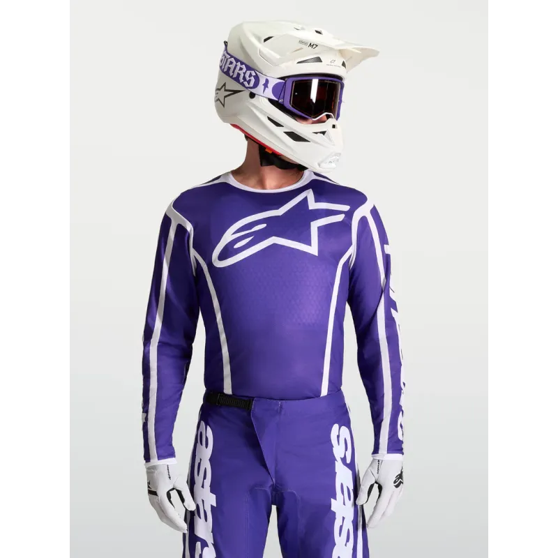 Maillot Alpinestars Fluid Apex V2 Deep Blue White