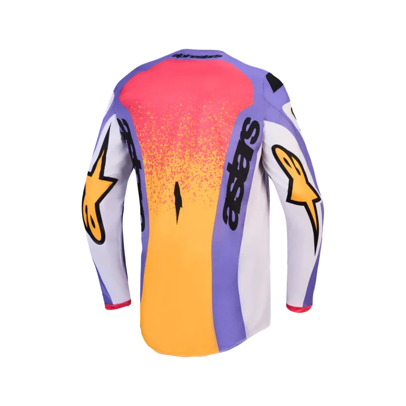 Crossshirt Alpinestars Fluid Drag Light Lilac Blue Iris Gold