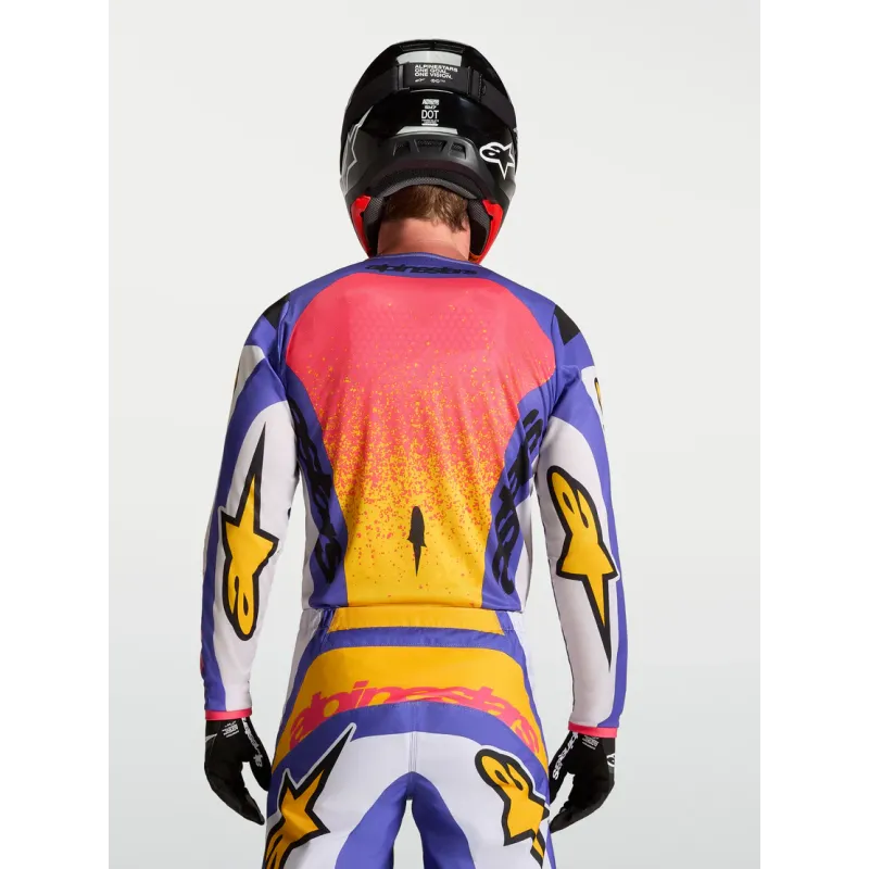 Crossshirt Alpinestars Fluid Drag Light Lilac Blue Iris Gold