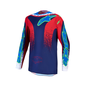 Jersey Alpinestars Fluid Drag Blue Navy Fire Red White