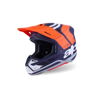 Casque Alpinestars SM7 CORE Orange Blue Matt