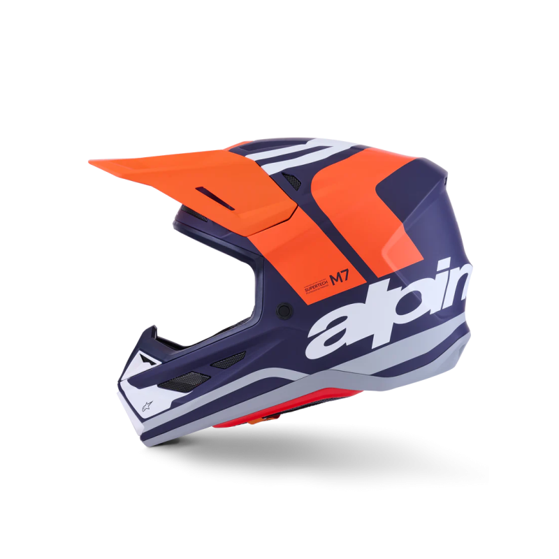 Casque Alpinestars SM7 CORE Orange Blue Matt