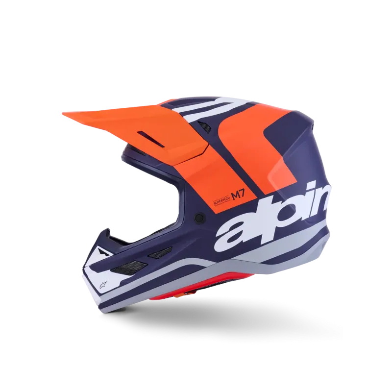 Helm Alpinestars SM7 CORE Orange Blue Matt