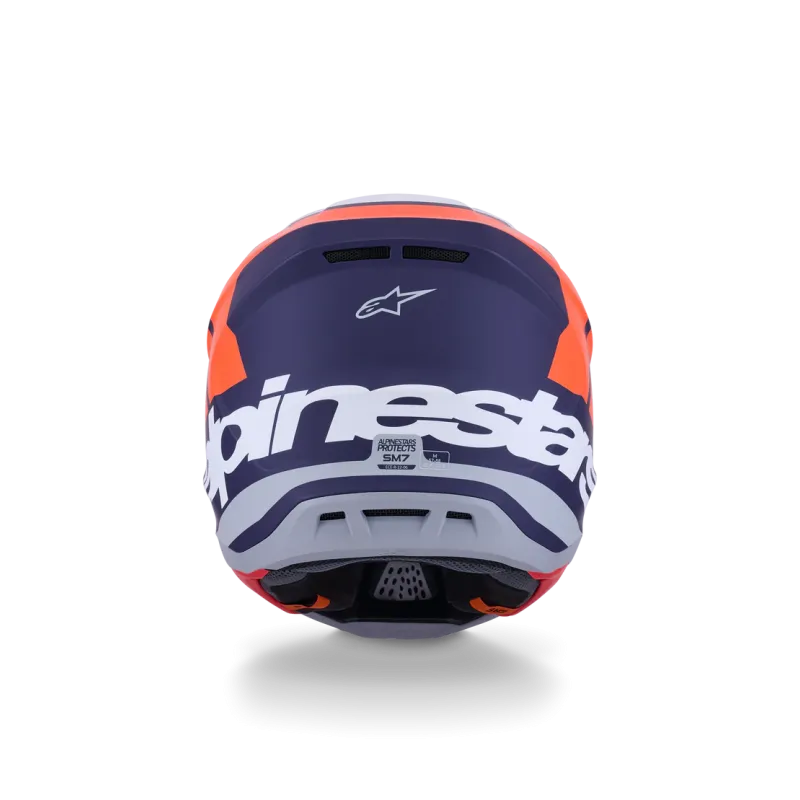 Helm Alpinestars SM7 CORE Orange Blue Matt