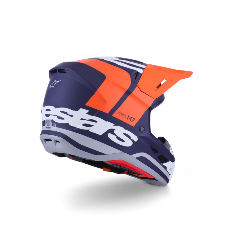 Casco Alpinestars SM7 CORE Orange Blue Matt